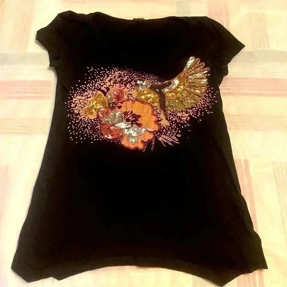 Hand made embroidery H&M blouse